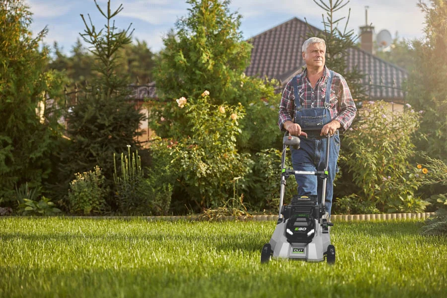 mowing lawn machine