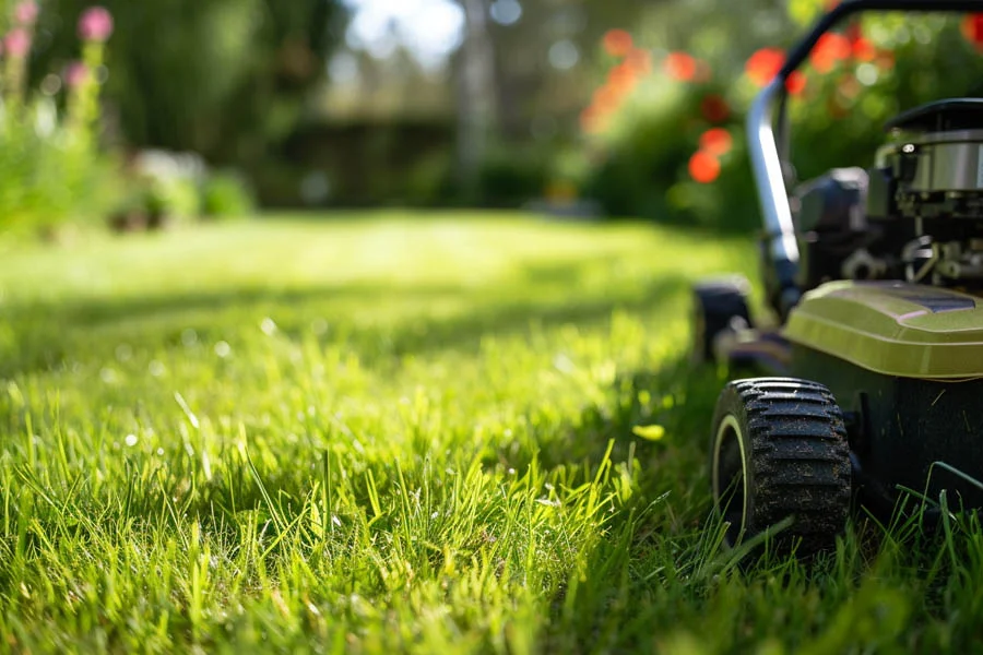 electric walk behind mower