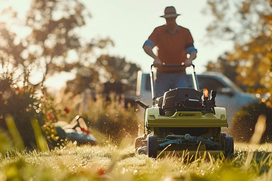 cordless electric lawnmower