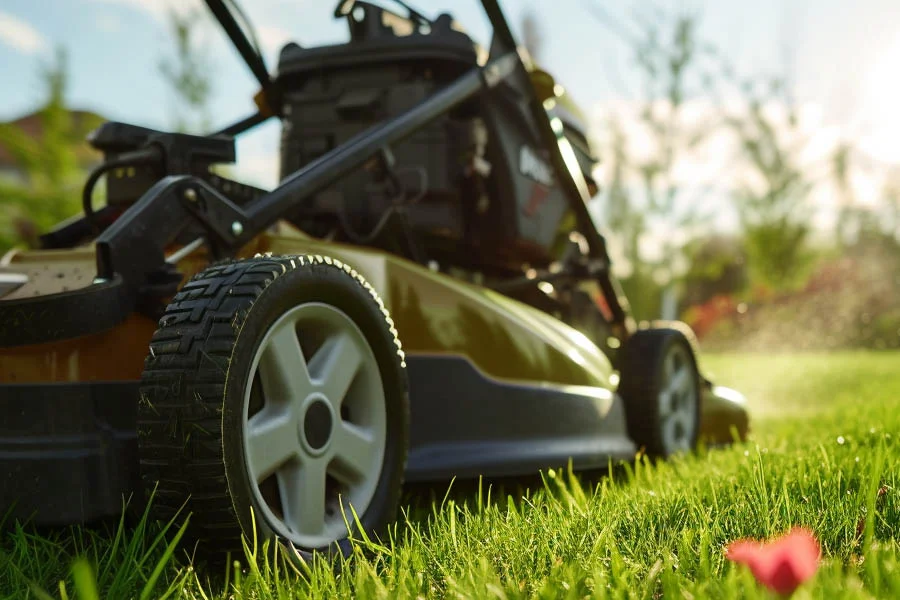 cordless self propelled electric lawn mowers