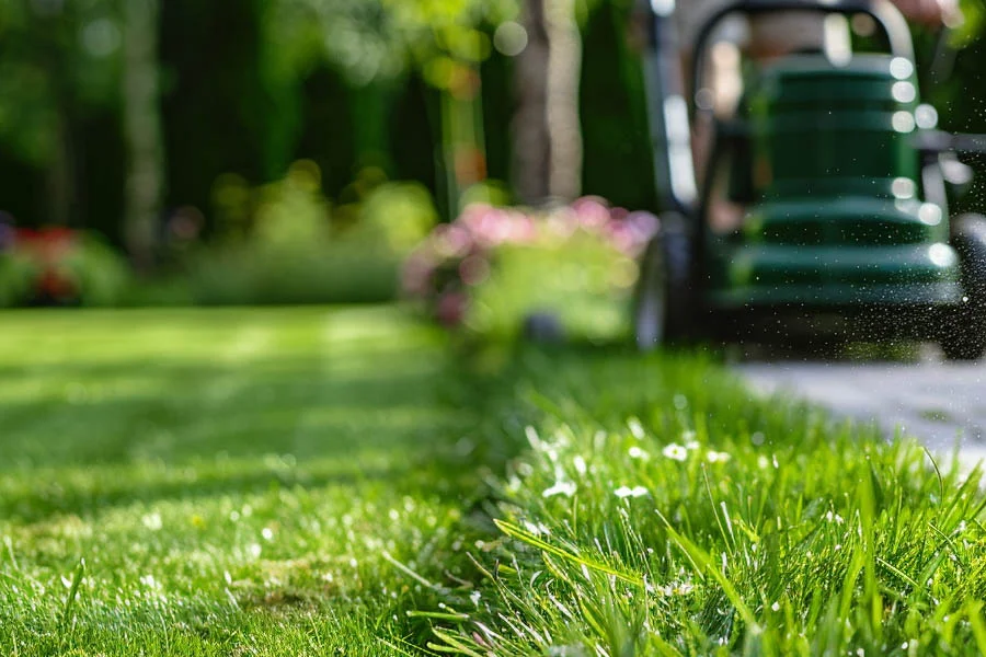 mowing lawn machine